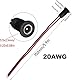 RUNCCI-YUN 5,5 X 2,1 mm DC Hohlstecker Power Mount Adapter Set,5pcs18AWG DC 12V 5A Male DC Power Pigtail Kabel,5pcs 20AWG 5,5 X 2,1 mm Female Buchse Kabel für CCTV Sicherheit Kamera
