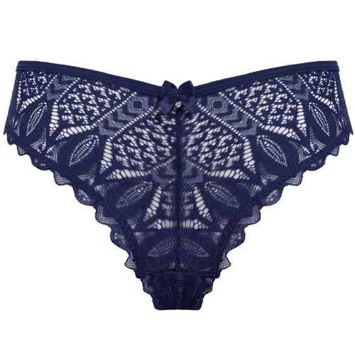 Image of Avidlove Womens Underwear Lace Cheeky Panties Criss Cross Back Bikini Thongs Sexy Undies
