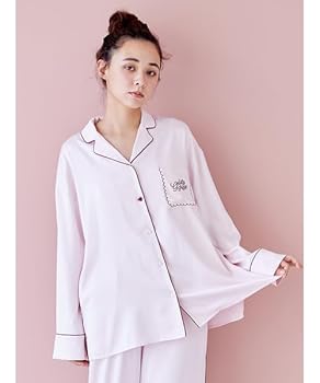 ジェラートピケ モチーフサテン 上下セット Amazon | [ジェラート ピケ] Holiday パイピングサテンシャツ