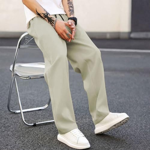 Men's Baggy Lounge Pants, High Waisted Drawstring Lightweight Hiking Athletic Pant Trousers with Pockets4