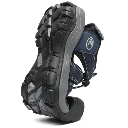 Flarut Men'S Athletic Sandals - Closed Toe Sport Hiking & Outdoor Walking Water Sandals With Anti-Slip Cushioning And Breathable Mesh  thumb #4