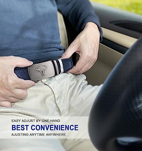 Image of BULLIANT Men belt 2Pack,Leather Ratchet Belt for Gift Men Dress Casual Jeans 1 3 /8 inch,Cut for Fit