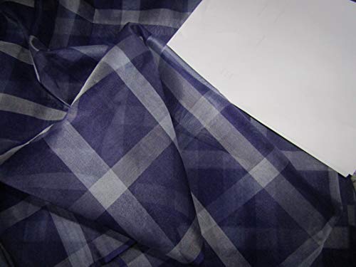 Organza de soie violet au mètre tissu luxe 111cm pour robe haute couture