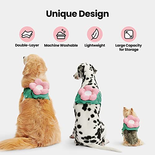 image for VETRESKA Dog Harness and Leash with Collar Set, No Pull Flower Pet Ves