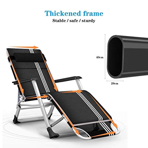 Chaise longue pliante robuste et fauteuil inclinable zéro gravité extérieur