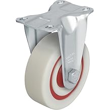 Blickle B-POW 100K-12-FK Fixed Caster, 4" Wheel Diameter, 400 lb. Load Capacity