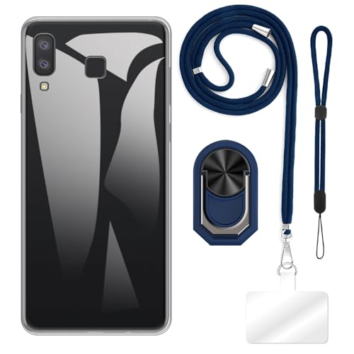 ESACMOT [4 in 1] P[X Samsung Galaxy A9 Star Ƃ̌݊AXgbvAXgohAOtAϏՌیJo[spZbg (NAP[X + u[Zbg)