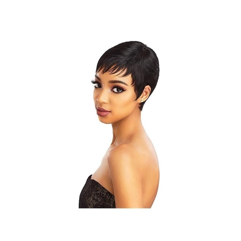 Parrucche corte con taglio pixie for donne nere