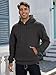 PLEPAN Men's Fashion Hoodies Sweatshirts Cotton Long Sleeve Essentials Hoodie Drawstring Heavyweight Fleece Pullover with Pockets, Dark Gray, XL