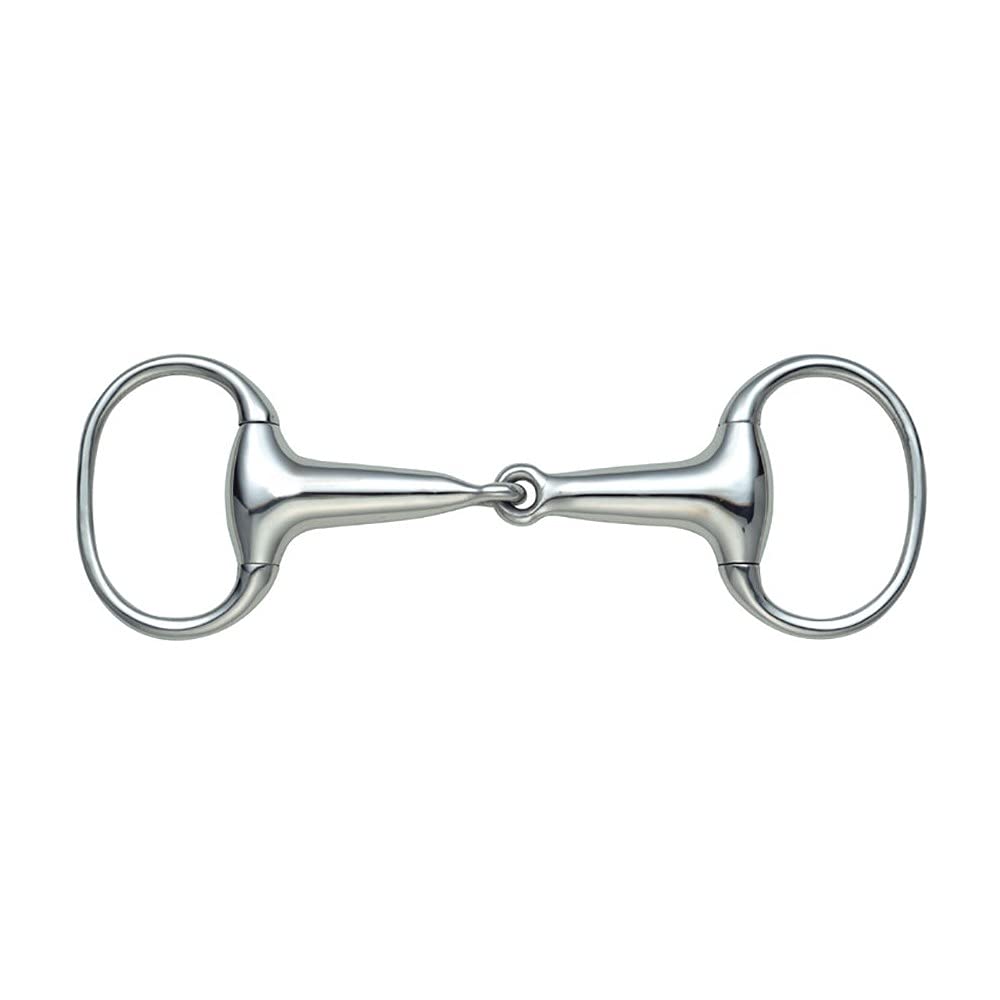 Shires Equestrian - Hollow Mouth Eggbutt - S/steel - Size: 51/4