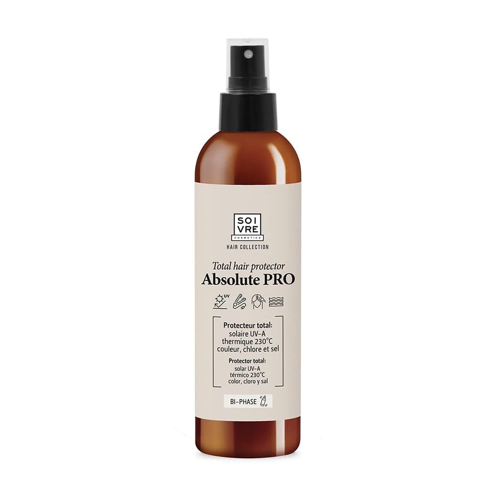 Soivre Cosmetics Protector total de bifase ABSOLUTE PRO - Protección al calor (230gradosC), UV-A, cloro y sal