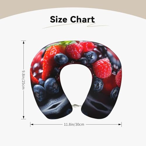 Almohada de espuma viscoelástica para viaje U 25 cm miniatura 5