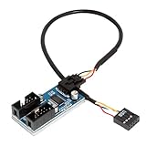 【スモールラボ】USB2.0 9pin 2分岐アダプター マザーボード PCケースUSB用途