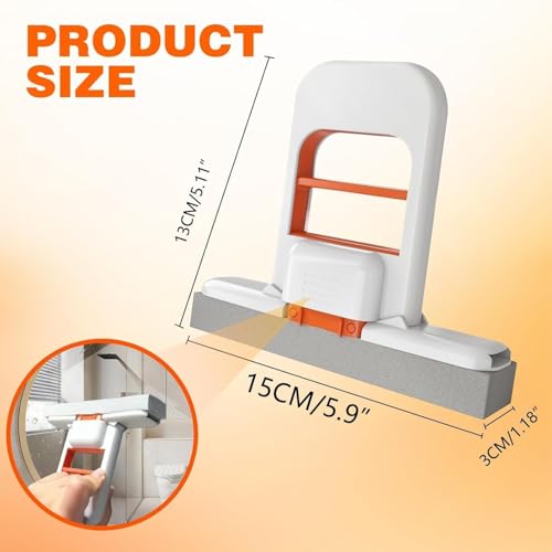 Image of Josmimic Desktop Mop Mini Foldable Desktop Mop | Self Squeeze Sponge Mop for Wet & Dry Use | Portable Cleaning Tool for Small Spaces | Kitchen, Bathroom, Glass, Living Room