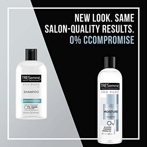 Tresemmé Pro Pure Shampoo For Daily Moisture Micellar Moisture Paraben Free, Dye Free Moisture Shampoo 16 Oz 4 Count #TOP2
