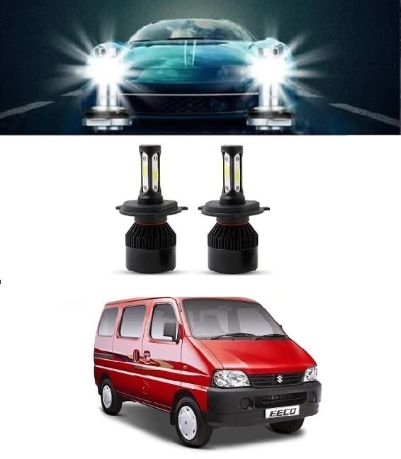 Trigcars M A R U T I Eeco Car 72W 9000LM 6500K Head Light LED Bulb Set