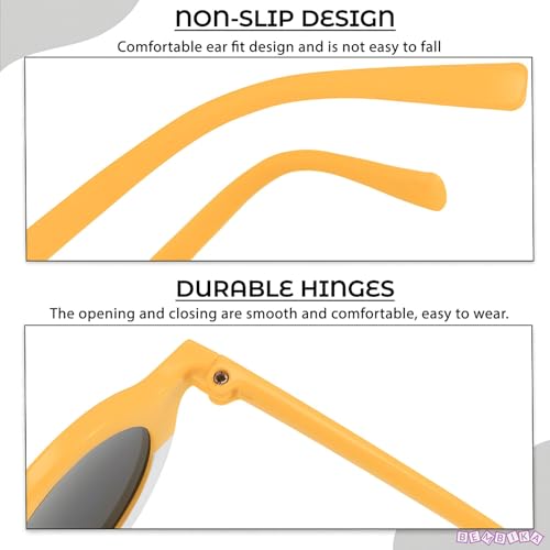 Image of BEMBIKA Fashionable Sunglasses For Kids Baby Girls And Baby Boys, Stylish Eyewear For Kids Dual Color Design Glasses For Fancy Style Goggles � (Caramel)