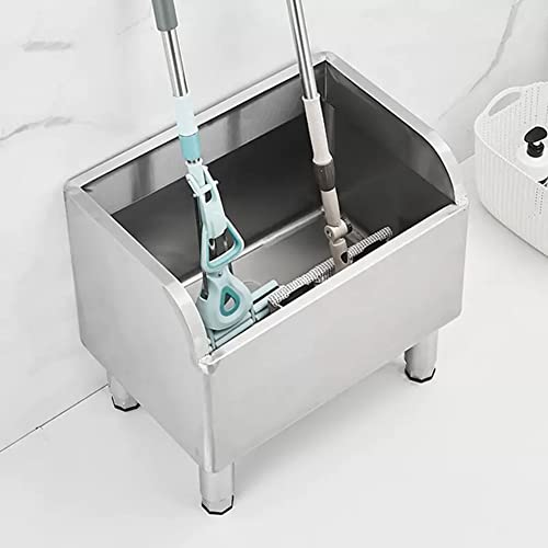 Lavabo utilitaire polyvalent en inox rigide pour garage et atelier