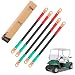 10L0L Golf Cart Battery Cable Set Fits EZGO TXT 94-Up Medalist/TXT,Corrosion Resistant, Ultra-Long Pure Copper Wire lugs,6 Surface Heavy Pressure Wiring, (4 Guage)