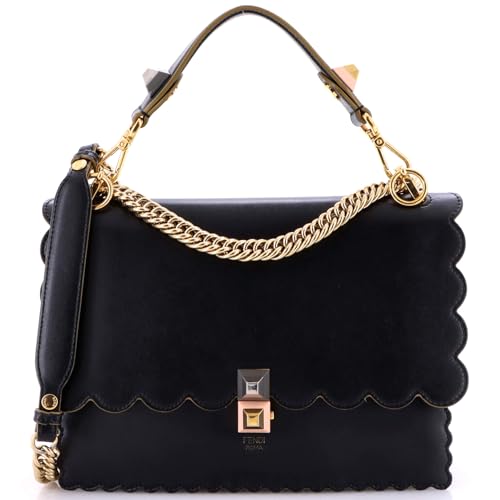 Pre-Loved Kan I Bag Leather Medium, Black