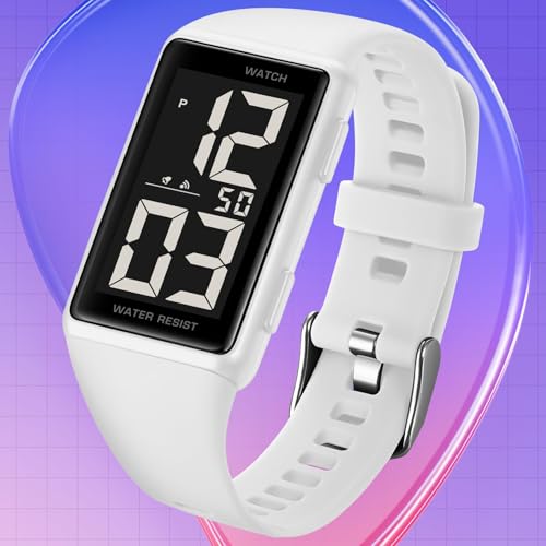 Fashion Unisex Big Numbers Rectangle Face Outdoor Sport Wrist Watch Mens Ladies Waterproof Day Date Aralm Stopwatch Digital Watch4