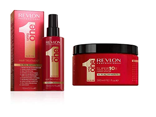 Revlon UniqONE Professional Hair Treatment - 150ml + Super10r Hair Mask - 300ml