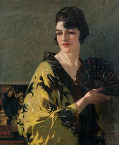 Tableau impressions d'art mural de George Henry portrait vintage 60x90cm
