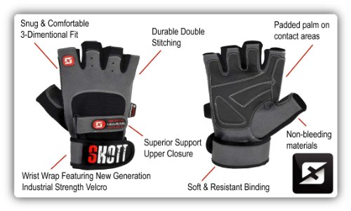 Features Nemesis Evo Weight Lifting Gloves 