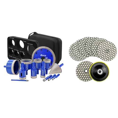 Kit de brocas con guía para porcelanato y cerámica miniatura 1