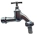 Produktbild 708B Auslaufventil, Auslaufhahn, Wasser Hahn, Geräteanschluss Hahn, Matt. verchromt, Messing 1/2