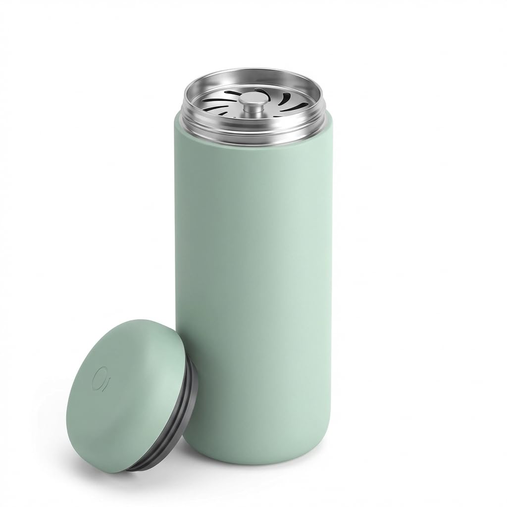 Fellow Mint Chip 16 Oz Carter Move Travel Mug - Vacuum-Insulated Stainless Steel Travel Coffee Mug - Coffee Tumbler With Ceramic Interior And Splash Guard