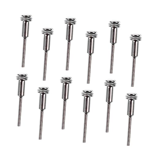 HOMSFOU High-speed Steel Fixing Rods Simple Clamping Rods Mandrels for Drill Press Sandpaper Clamp Sanding Bands