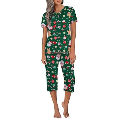Ekouaer Women's Capri Pajama Set Cover