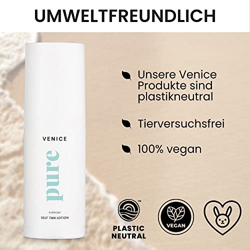 VENICEBODY PURE Everyday Self Tan Lotion (100ml) Selbstbräuner Lotion – Graduelle Selbstbräuner Bodylotion für leichte… - Image 5