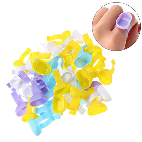 Healifty 100 Pcs DescartÃ¡veis â€‹â€‹AnÃ©is Profhy Dental Copos de Mistura Dedo Dappen AnÃ©is de Col