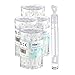 Produktbild Relaxdays 96er Pack Seifenblasen Hochzeit, Herzgriff, Seifenblasenflüssigkeit, Gastgeschenk, Mitgebsel, Kinder, weiß