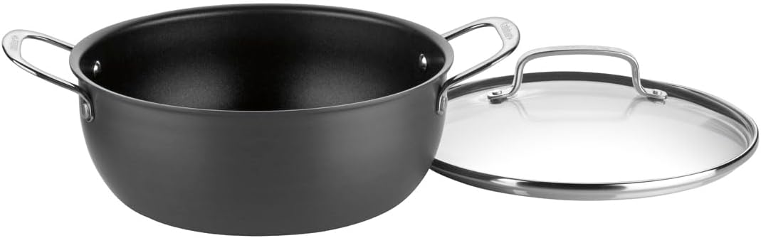 Cuisinart 650-26CP Chef's Classic 5-Quart Chili Pot with Cover Nonstick-Hard-Anodized, Black - Image 2
