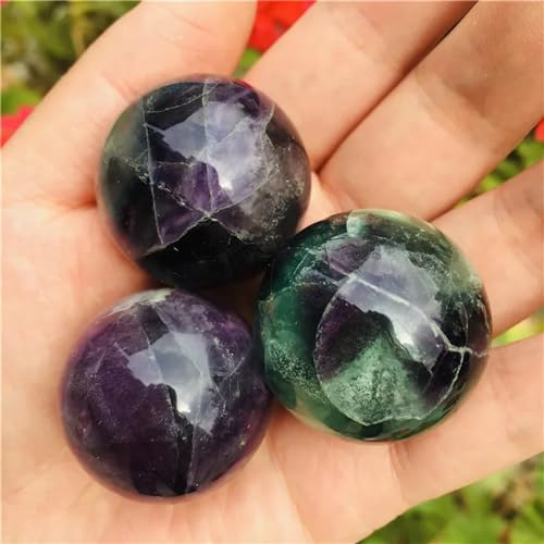 Fluorite quartz crystal ball 4cm pour décoration maison