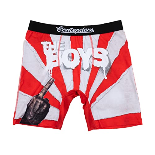 Contenders x The Boys Poster Briefs - Ultra-Soft Stretch Underwear for Men No Ride-Ups Breathable For All-Day Wear