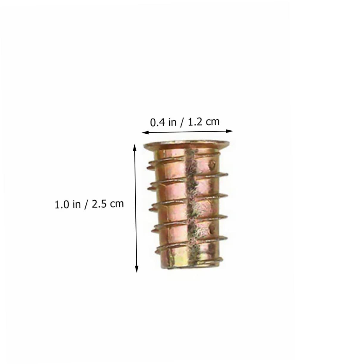 SOLUSTRE Socket Nut Set 230pcs Threaded Insert Nuts Zinc Coated -m10 for Furniture