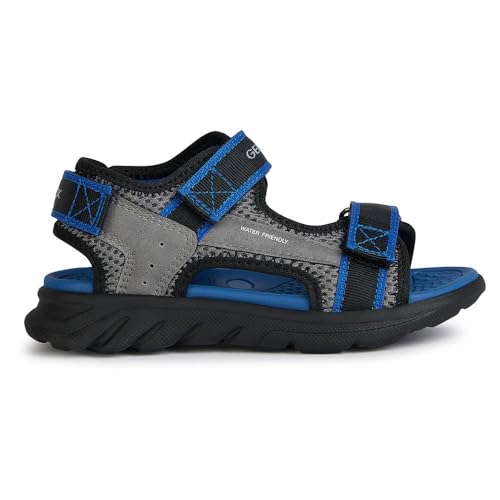 Geox J Sandal Airadyum Bo, Sandalia, Grey Royal, 24 EU