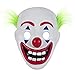 Produktbild Wellgift Clown Maske mit Grün Haar Cosplay Kostüm Halloween Erwachsene Vollgesichts Latex Scary Helm Merchandise für Herren Damen