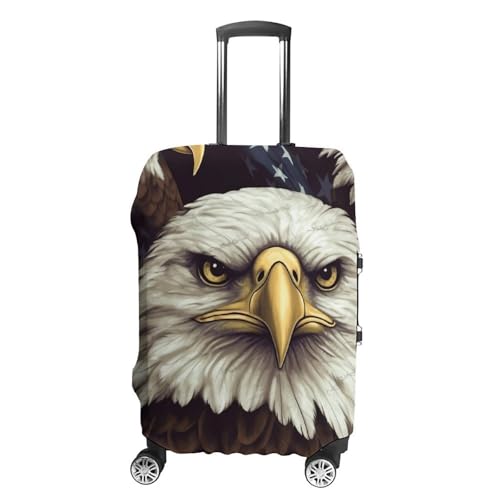 Travel Wheeled Suitcase Sleeve Dustproof Anti-scratch Bald Eagle Luggage Case Protective Cover For 19-32 Inch Luggage