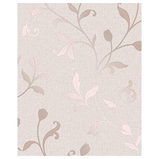Fine Décor FD42209 - Papel pintado (cuarzo), color oro rosa