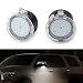 Gempro 2Pcs Full LED Side Mirror Puddle Light Lamp Assembly For 2007-2019 Toyota Tundra Sequoia, 6000K Diamond White