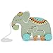 Bieco per tirare dietro 23.000.077 Pull Toy elefante, buffo elefante in legno, Nachziehelefant con elefantino rimovibile, giocattoli di legno, pull-lungo giocattoli per i bambini da 18m +, grigio