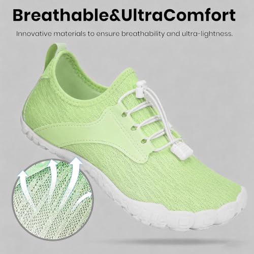 Image of Barefoot Water Shoes for Men Women 2026 Quick Dry Athletic Shoes Non-Slip Wide Toe Aqua Footwear Beach Swim Hiking Kayaking Yoga Outdoor Sport