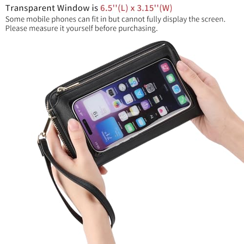 Image of GOIACII Phone Purse Crossbody Bags for Women Small Travel Wallet Touch Screen RFID Blocking