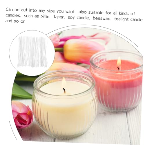 Pabilos para velas 100 unidades de algodón para hacer velas miniatura 2