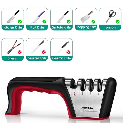 Longzon 5-in-1 Knife Sharpener